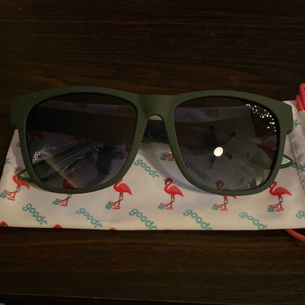 Goodr BFG sunglasses. Forest green. NWT.